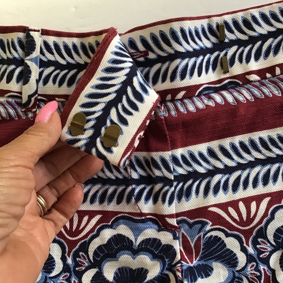 LOFT RIVIERA 4” COTTON BOHO PRINT SHORTS SIZE XXS NWT - Picture 5 of 13